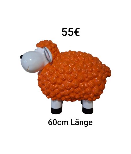 Deko Schaf XL Orange Deko Schaf