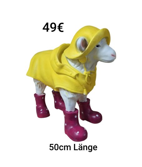 Deko Schaf Regenmantel Pink Deko Schaf