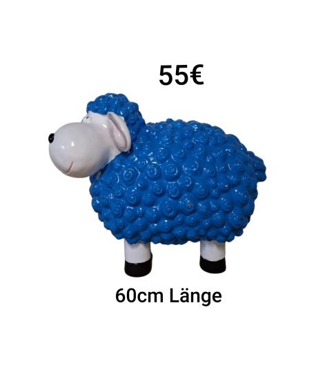 Deko Schaf XL Blau Deko Schaf