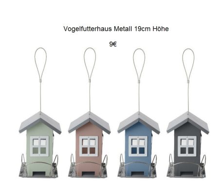 Vogelfutterhaus aus Metall Vogelfutterhaus