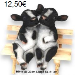 Kühe auf Bank Kuh auf Bank